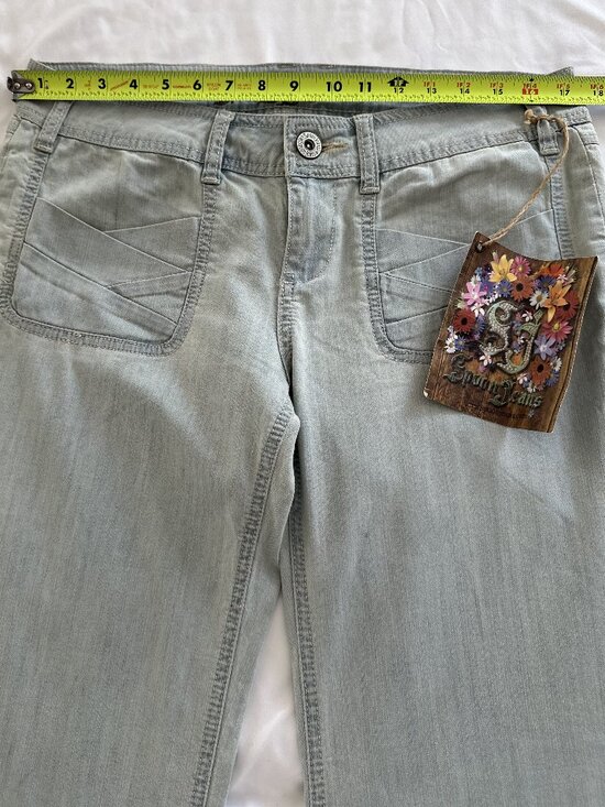 NWT Spoon Jeans Juniors 13 – Light Wash Wide Leg Stretch Denim - Picture 3 of 9